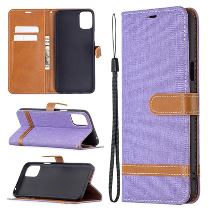 Color Matching Denim Texture Horizontal Flip Leather Case with Holder & Card Slots & Wallet & Lanyard, For LG K42, For Xiaomi Redmi Note 10 Pro