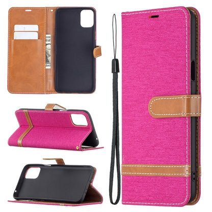 Color Matching Denim Texture Horizontal Flip Leather Case with Holder & Card Slots & Wallet & Lanyard, For LG K42, For Xiaomi Redmi Note 10 Pro