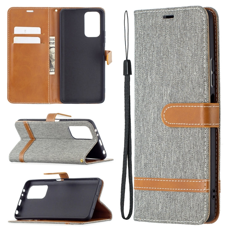 Color Matching Denim Texture Horizontal Flip Leather Case with Holder & Card Slots & Wallet & Lanyard, For LG K42, For Xiaomi Redmi Note 10 Pro