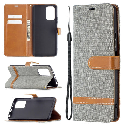 Color Matching Denim Texture Horizontal Flip Leather Case with Holder & Card Slots & Wallet & Lanyard, For LG K42, For Xiaomi Redmi Note 10 Pro