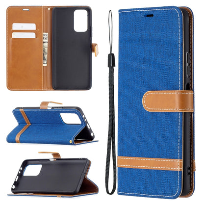 Color Matching Denim Texture Horizontal Flip Leather Case with Holder & Card Slots & Wallet & Lanyard, For LG K42, For Xiaomi Redmi Note 10 Pro