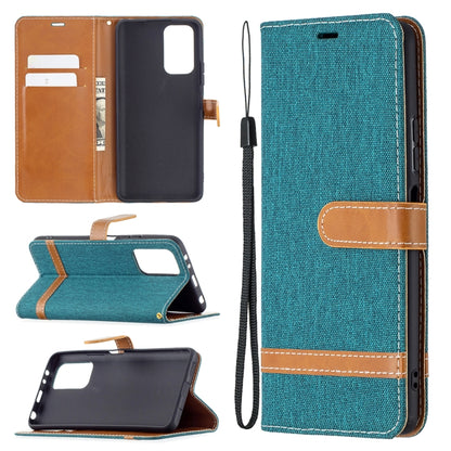 Color Matching Denim Texture Horizontal Flip Leather Case with Holder & Card Slots & Wallet & Lanyard, For LG K42, For Xiaomi Redmi Note 10 Pro