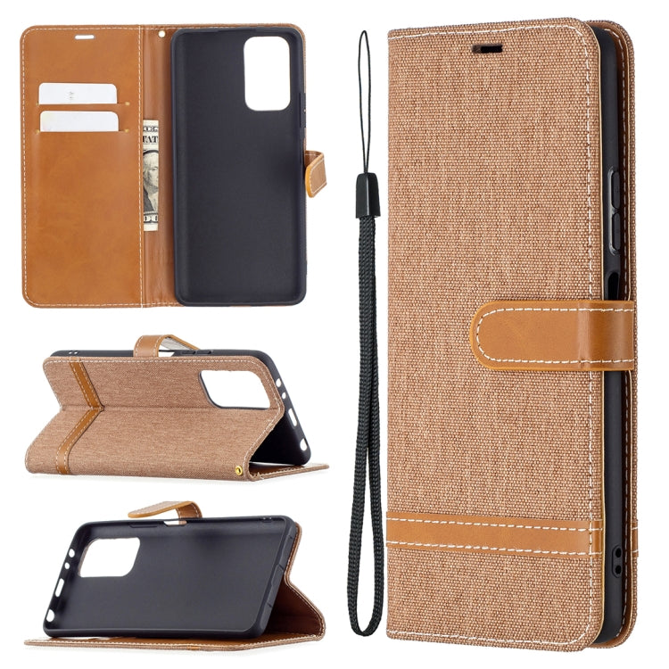 Color Matching Denim Texture Horizontal Flip Leather Case with Holder & Card Slots & Wallet & Lanyard, For LG K42, For Xiaomi Redmi Note 10 Pro