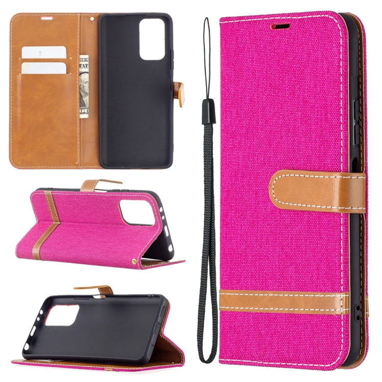 Color Matching Denim Texture Horizontal Flip Leather Case with Holder & Card Slots & Wallet & Lanyard, For LG K42, For Xiaomi Redmi Note 10 Pro