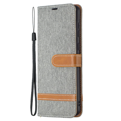 Color Matching Denim Texture Horizontal Flip Leather Case with Holder & Card Slots & Wallet & Lanyard, For Samsung Galaxy A02, For Samsung Galaxy A32 4G