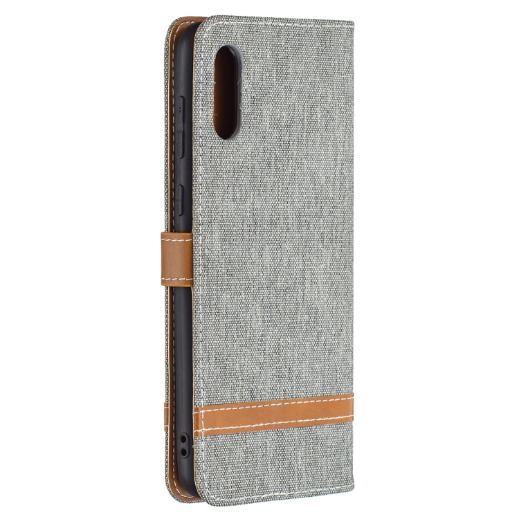 Color Matching Denim Texture Horizontal Flip Leather Case with Holder & Card Slots & Wallet & Lanyard, For Samsung Galaxy A02, For Samsung Galaxy A32 4G