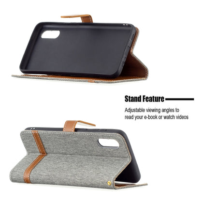 Color Matching Denim Texture Horizontal Flip Leather Case with Holder & Card Slots & Wallet & Lanyard, For Samsung Galaxy A02, For Samsung Galaxy A32 4G