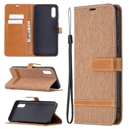 Color Matching Denim Texture Horizontal Flip Leather Case with Holder & Card Slots & Wallet & Lanyard, For Samsung Galaxy A02, For Samsung Galaxy A32 4G