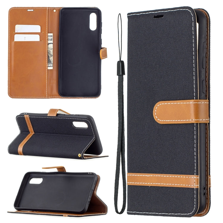 Color Matching Denim Texture Horizontal Flip Leather Case with Holder & Card Slots & Wallet & Lanyard, For Samsung Galaxy A02, For Samsung Galaxy A32 4G