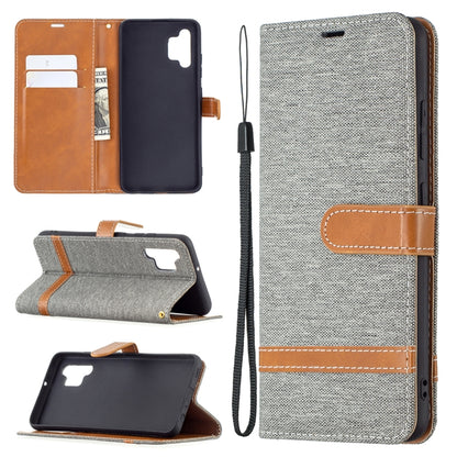 Color Matching Denim Texture Horizontal Flip Leather Case with Holder & Card Slots & Wallet & Lanyard, For Samsung Galaxy A02, For Samsung Galaxy A32 4G