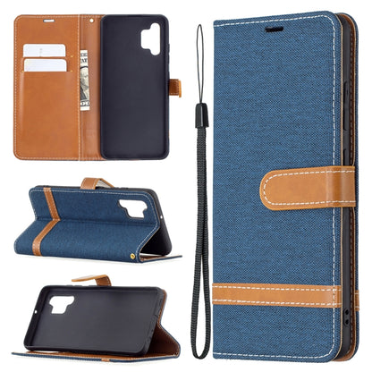 Color Matching Denim Texture Horizontal Flip Leather Case with Holder & Card Slots & Wallet & Lanyard, For Samsung Galaxy A02, For Samsung Galaxy A32 4G