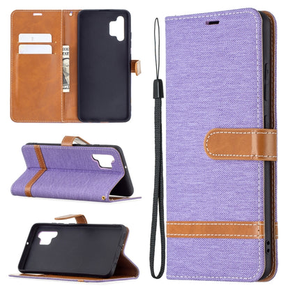 Color Matching Denim Texture Horizontal Flip Leather Case with Holder & Card Slots & Wallet & Lanyard, For Samsung Galaxy A02, For Samsung Galaxy A32 4G