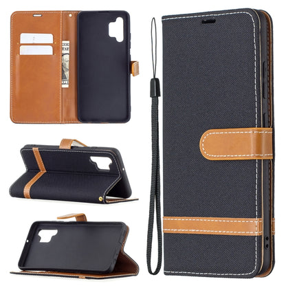 Color Matching Denim Texture Horizontal Flip Leather Case with Holder & Card Slots & Wallet & Lanyard, For Samsung Galaxy A02, For Samsung Galaxy A32 4G