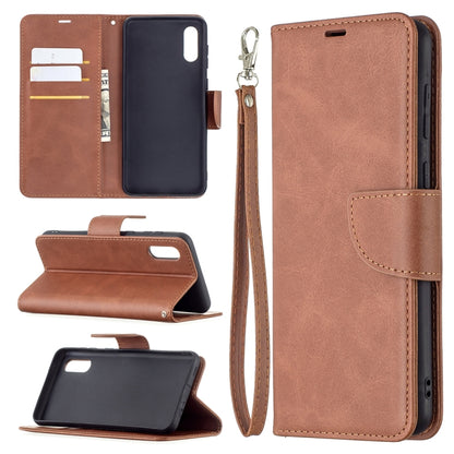 Retro Lambskin Texture Pure Color Horizontal Flip PU Leather Case with Holder & Card Slots & Wallet & Lanyard, For Samsung Galaxy A02, For Samsung Galaxy A32 4G