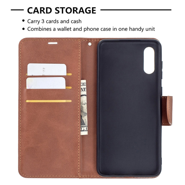 Retro Lambskin Texture Pure Color Horizontal Flip PU Leather Case with Holder & Card Slots & Wallet & Lanyard, For Samsung Galaxy A02, For Samsung Galaxy A32 4G