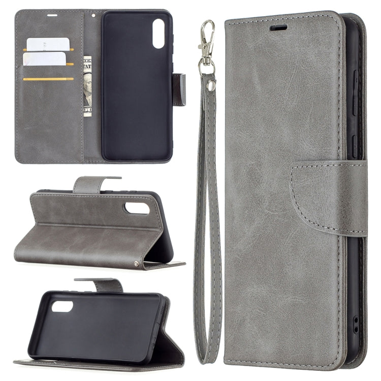 Retro Lambskin Texture Pure Color Horizontal Flip PU Leather Case with Holder & Card Slots & Wallet & Lanyard, For Samsung Galaxy A02, For Samsung Galaxy A32 4G