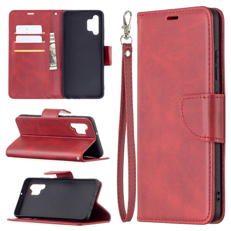 Retro Lambskin Texture Pure Color Horizontal Flip PU Leather Case with Holder & Card Slots & Wallet & Lanyard, For Samsung Galaxy A02, For Samsung Galaxy A32 4G