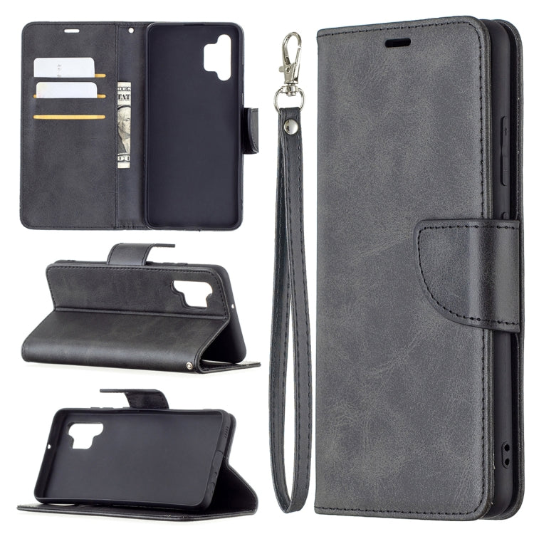 Retro Lambskin Texture Pure Color Horizontal Flip PU Leather Case with Holder & Card Slots & Wallet & Lanyard, For Samsung Galaxy A02, For Samsung Galaxy A32 4G