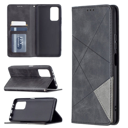 Rhombus Texture Horizontal Flip Magnetic Leather Case with Holder & Card Slots, For Xiaomi Redmi Note 10 Pro, For Huawei P50 Pro, For Huawei P50, For Samsung Galaxy A02, For Nokia C1 Plus