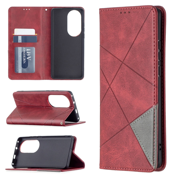 Rhombus Texture Horizontal Flip Magnetic Leather Case with Holder & Card Slots, For Xiaomi Redmi Note 10 Pro, For Huawei P50 Pro, For Huawei P50, For Samsung Galaxy A02, For Nokia C1 Plus