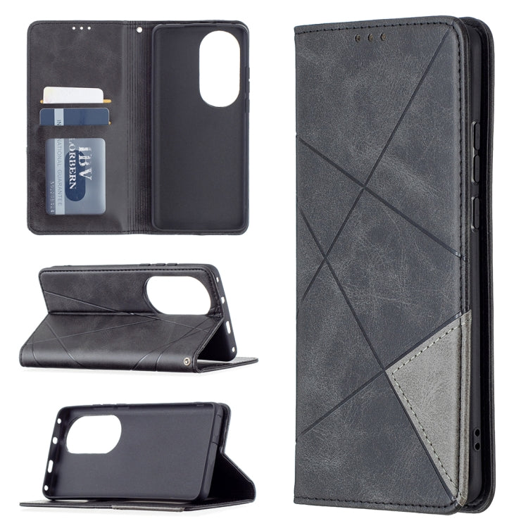 Rhombus Texture Horizontal Flip Magnetic Leather Case with Holder & Card Slots, For Xiaomi Redmi Note 10 Pro, For Huawei P50 Pro, For Huawei P50, For Samsung Galaxy A02, For Nokia C1 Plus