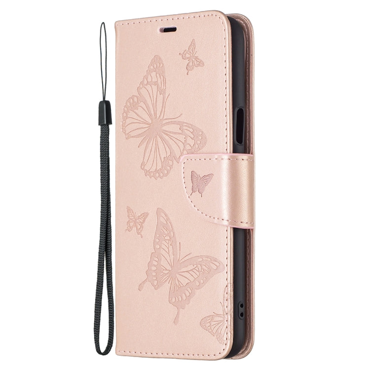 Two Butterflies Embossing Pattern Horizontal Flip Leather Case with Holder & Card Slot & Wallet & Lanyard, For LG K42, For Xiaomi Redmi Note 10 Pro, For Huawei P50, For Huawei P50 Pro