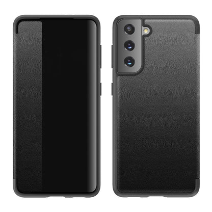 Magnetic Side Window View Shockproof Horizontal Flip Leather Case, For Samsung Galaxy A02s 164.2mm, For Samsung Galaxy A02s 166.5mm, For Samsung Galaxy A12, For Samsung Galaxy A32 5G, For Samsung Galaxy A42, For Samsung Galaxy A52 4G / 5G              ...