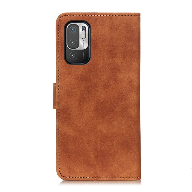 KHAZNEH Retro Texture PU + TPU Horizontal Flip Leather Case with Holder & Card Slots & Wallet, For OPPO Realme C21, For Xiaomi Poco M3 Pro 4G / Poco M3 Pro 5G / Redmi Note 10 5G