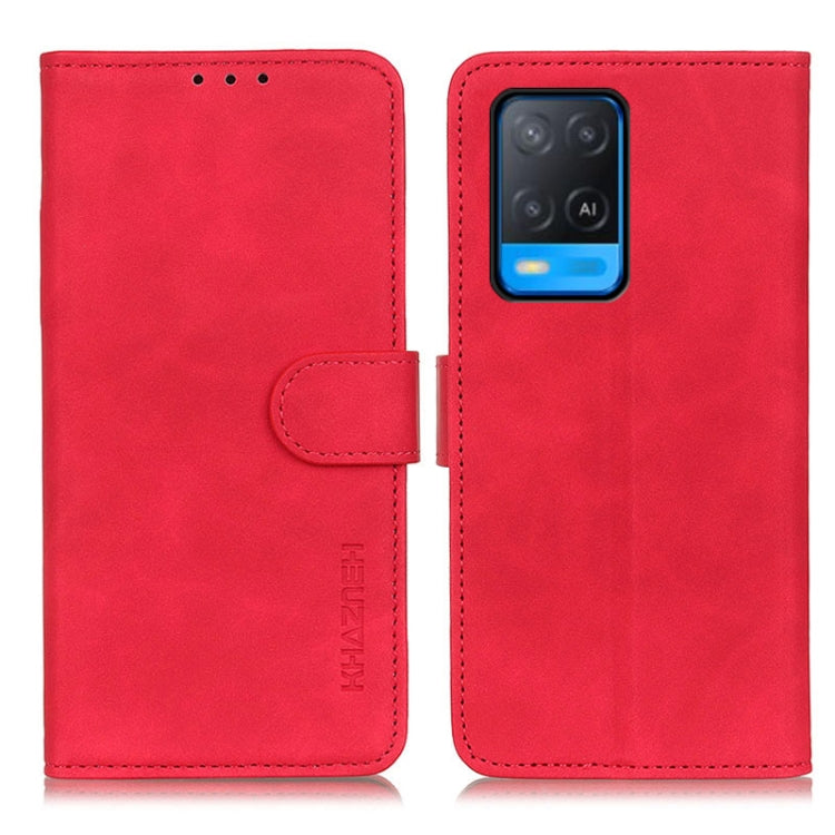 KHAZNEH Retro Texture PU + TPU Horizontal Flip Leather Case with Holder & Card Slots & Wallet, For OnePlus 9R, For OPPO A54 4G, For OPPO A93 5G / A54 5G / A74 5G, For OPPO Realme 8 / 8 Pro