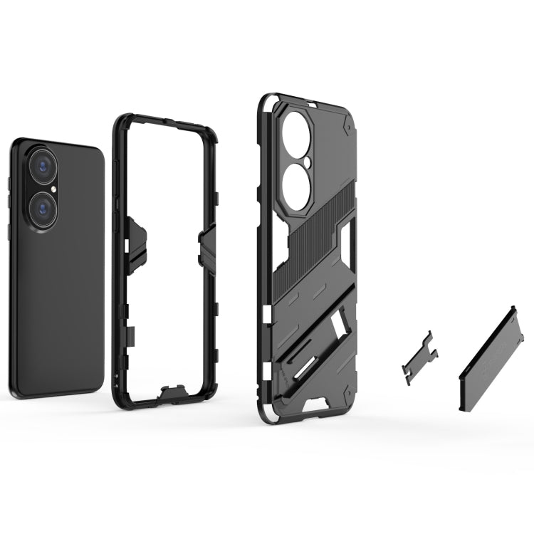 Punk Armor 2 in 1 PC + TPU Shockproof Case with Invisible Holder, For Huawei P50, For Huawei P50 Pro, For Xiaomi Mi 11 Ultra