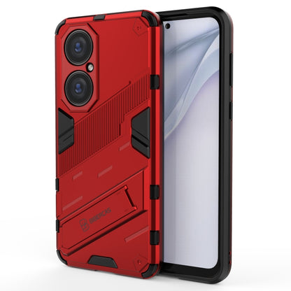 Punk Armor 2 in 1 PC + TPU Shockproof Case with Invisible Holder, For Huawei P50, For Huawei P50 Pro, For Xiaomi Mi 11 Ultra
