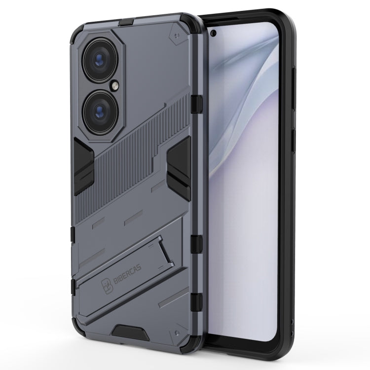 Punk Armor 2 in 1 PC + TPU Shockproof Case with Invisible Holder, For Huawei P50, For Huawei P50 Pro, For Xiaomi Mi 11 Ultra