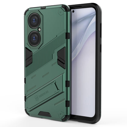 Punk Armor 2 in 1 PC + TPU Shockproof Case with Invisible Holder, For Huawei P50, For Huawei P50 Pro, For Xiaomi Mi 11 Ultra