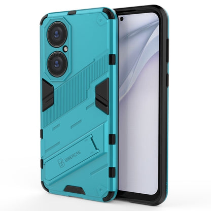 Punk Armor 2 in 1 PC + TPU Shockproof Case with Invisible Holder, For Huawei P50, For Huawei P50 Pro, For Xiaomi Mi 11 Ultra