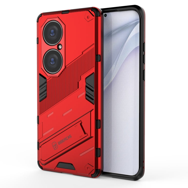 Punk Armor 2 in 1 PC + TPU Shockproof Case with Invisible Holder, For Huawei P50, For Huawei P50 Pro, For Xiaomi Mi 11 Ultra