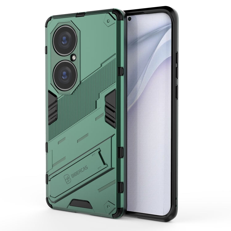 Punk Armor 2 in 1 PC + TPU Shockproof Case with Invisible Holder, For Huawei P50, For Huawei P50 Pro, For Xiaomi Mi 11 Ultra