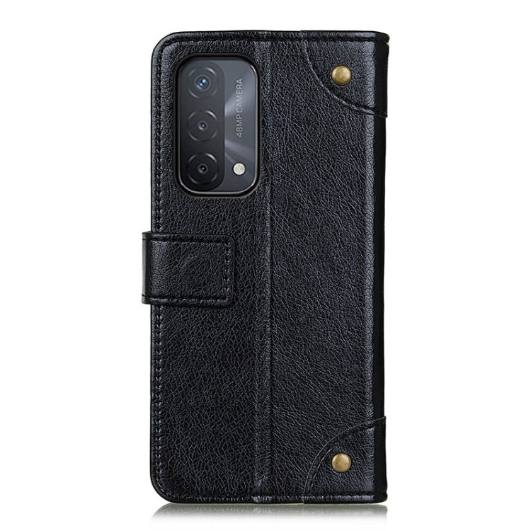 Copper Buckle Nappa Texture Horizontal Flip Leather Case with Holder & Card Slots & Wallet, For OnePlus 9R, For OPPO A54 4G, For OPPO A93 5G / A54 5G / A74 5G, For OPPO Realme 8 / Realme 8 Pro