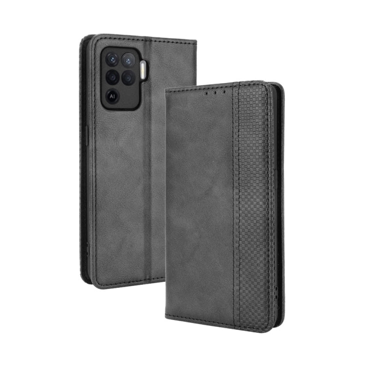 Magnetic Buckle Retro Crazy Horse Texture Horizontal Flip Leather Case with Holder & Card Slots & Photo Frame, For OPPO A54 4G, For OPPO A93 5G, For OPPO A94 4G / F19 Pro 4G / Reno5 F, For OPPO Find X3 Lite / Reno5 5G, For OPPO Realme C21              ...