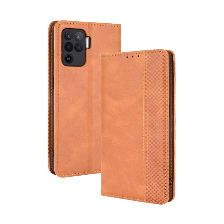 Magnetic Buckle Retro Crazy Horse Texture Horizontal Flip Leather Case with Holder & Card Slots & Photo Frame, For OPPO A54 4G, For OPPO A93 5G, For OPPO A94 4G / F19 Pro 4G / Reno5 F, For OPPO Find X3 Lite / Reno5 5G, For OPPO Realme C21              ...