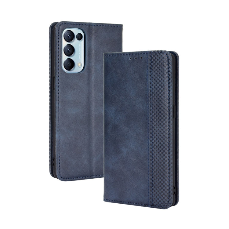 Magnetic Buckle Retro Crazy Horse Texture Horizontal Flip Leather Case with Holder & Card Slots & Photo Frame, For OPPO A54 4G, For OPPO A93 5G, For OPPO A94 4G / F19 Pro 4G / Reno5 F, For OPPO Find X3 Lite / Reno5 5G, For OPPO Realme C21              ...