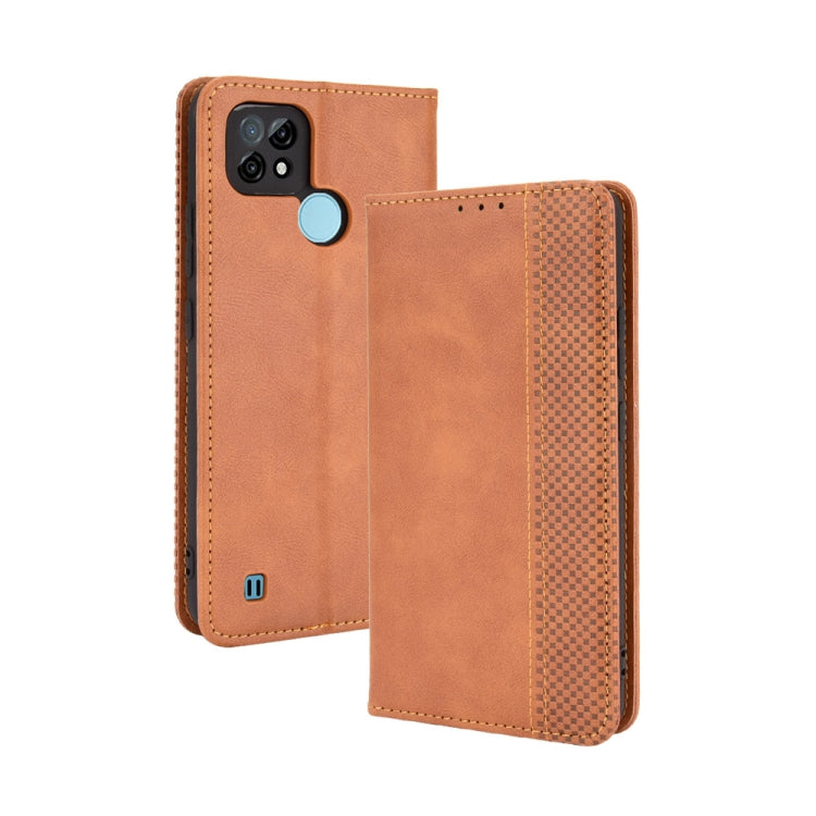 Magnetic Buckle Retro Crazy Horse Texture Horizontal Flip Leather Case with Holder & Card Slots & Photo Frame, For OPPO A54 4G, For OPPO A93 5G, For OPPO A94 4G / F19 Pro 4G / Reno5 F, For OPPO Find X3 Lite / Reno5 5G, For OPPO Realme C21              ...