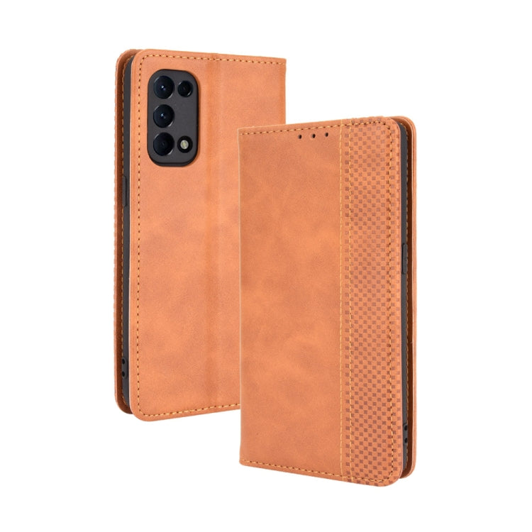 Magnetic Buckle Retro Crazy Horse Texture Horizontal Flip Leather Case with Holder & Card Slots & Photo Frame, For OPPO A54 4G, For OPPO A93 5G, For OPPO A94 4G / F19 Pro 4G / Reno5 F, For OPPO Find X3 Lite / Reno5 5G, For OPPO Realme C21              ...