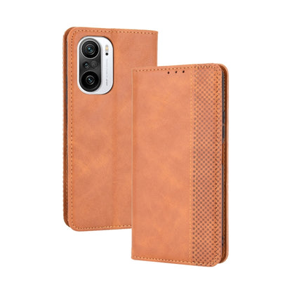 Magnetic Buckle Retro Crazy Horse Texture Horizontal Flip Leather Case with Holder & Card Slots & Photo Frame, For Xiaomi Mi 11 Ultra, For Xiaomi Mi 11i / Poco F3/Redmi K40 / K40 Pro, For Xiaomi Mi 11i  / Poco F3/Redmi K40 / K40 Pro                    ...