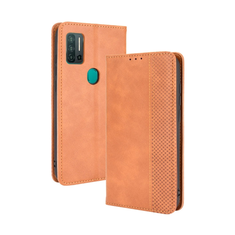 Magnetic Buckle Retro Crazy Horse Texture Horizontal Flip Leather Case with Holder & Card Slots & Photo Frame, For Ulefone Note 11P, For Xiaomi Mi 10S