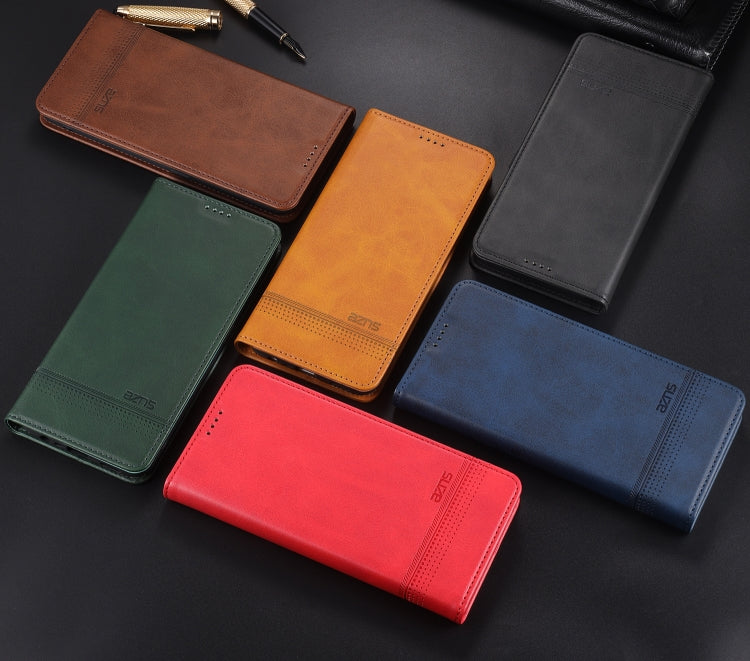 AZNS Magnetic Calf Texture Horizontal Flip Leather Case with Card Slots & Holder & Wallet, For Xiaomi Poco F3, For Samsung Galaxy A32 4G