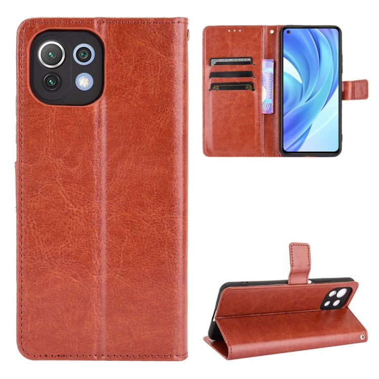 Retro Crazy Horse Texture Horizontal Flip Leather Case with Holder & Card Slots & Photo Frame, For Xiaomi Redmi Note 10 4G / Note 10S, For Xiaomi Redmi Note 10 Pro / Note 10 Pro Max, For Xiaomi Mi 11 Lite 4G, For Xiaomi MI 11 Lite 5G, For Xiaomi Mi 11 ...