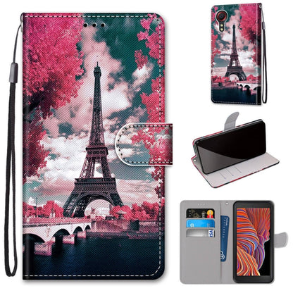 Coloured Drawing Cross Texture Horizontal Flip PU Leather Case with Holder & Card Slots & Wallet & Lanyard, For Samsung Galaxy Xcover 5