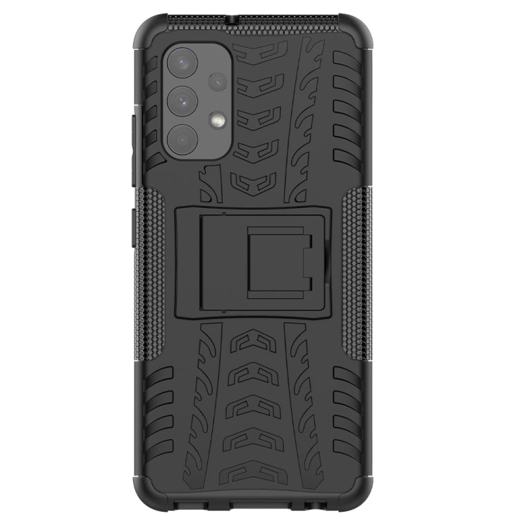 Tire Texture Shockproof TPU+PC Protective Case with Holder, For Samsung Galaxy A32 4G, For vivo Y20, For Xiaomi Redmi Note 10