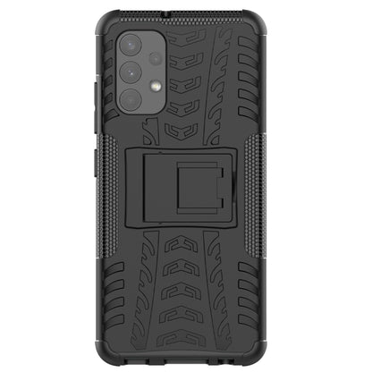 Tire Texture Shockproof TPU+PC Protective Case with Holder, For Samsung Galaxy A32 4G, For vivo Y20, For Xiaomi Redmi Note 10