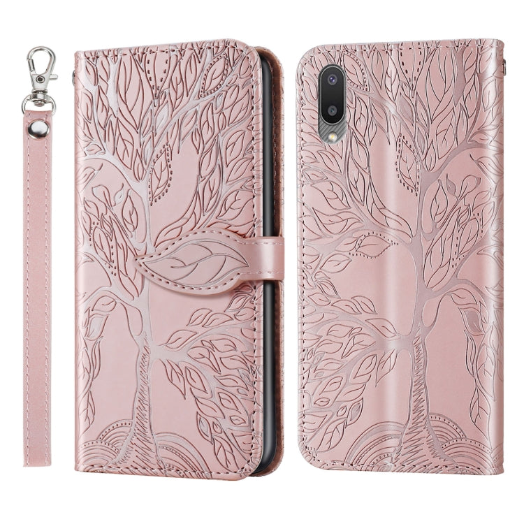 Life of Tree Embossing Pattern Horizontal Flip Leather Case with Holder & Card Slot & Wallet & Photo Frame & Lanyard, For Samsung Galaxy A02, For Samsung Galaxy A32 5G, For Samsung Galaxy M62, For Xiaomi Mi 11